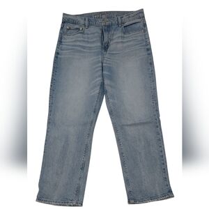 AE Stretch Super High-Waisted Ankle Straight Jean Size 10 Short